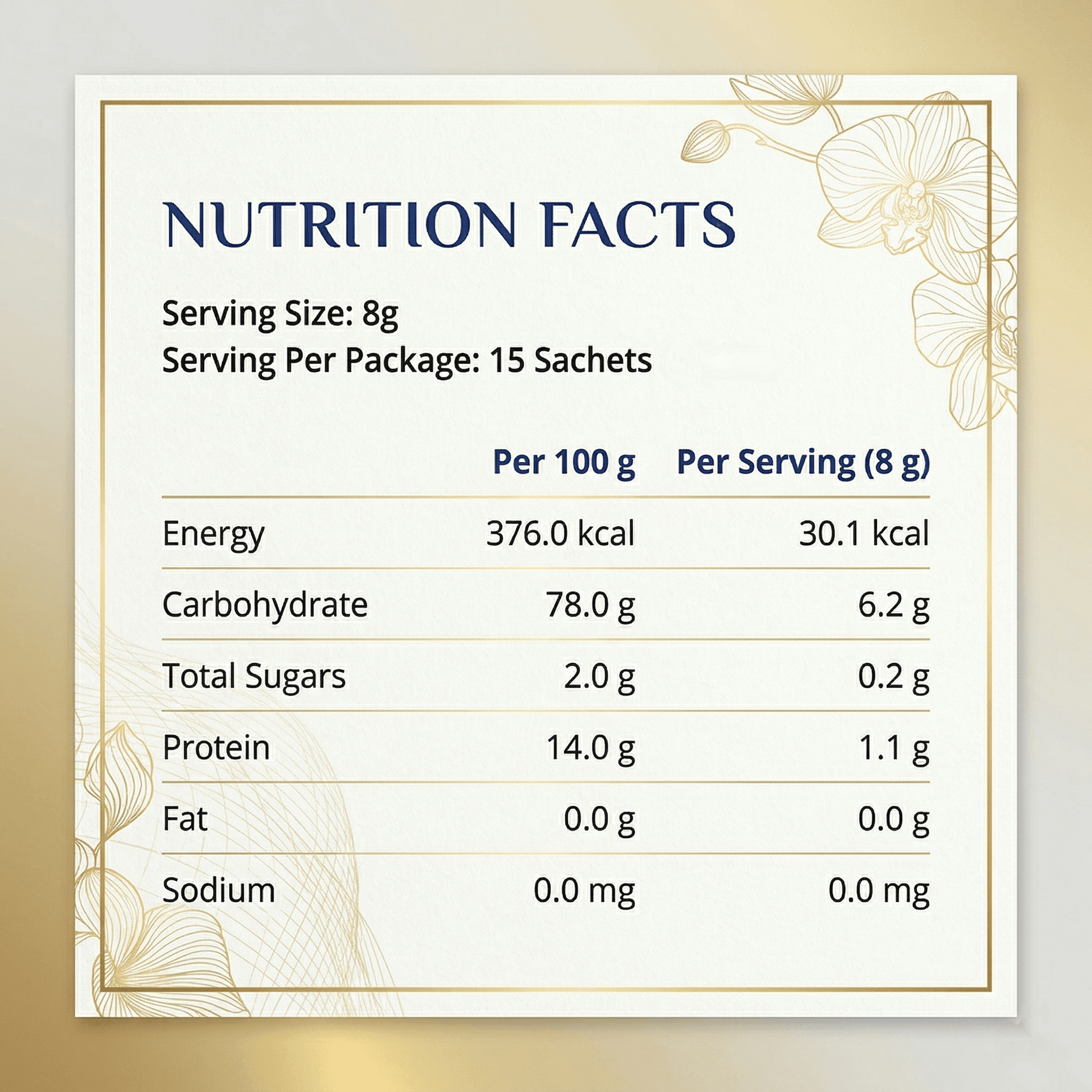OseoVital Nutritional Facts
